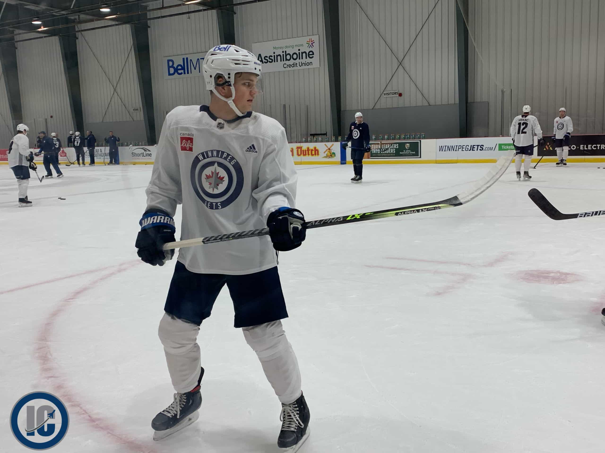 Cole Perfetti at training camp scaled