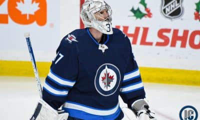 Connor Hellebuyck going for a skate 1