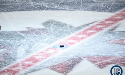 Puck at Centre Ice