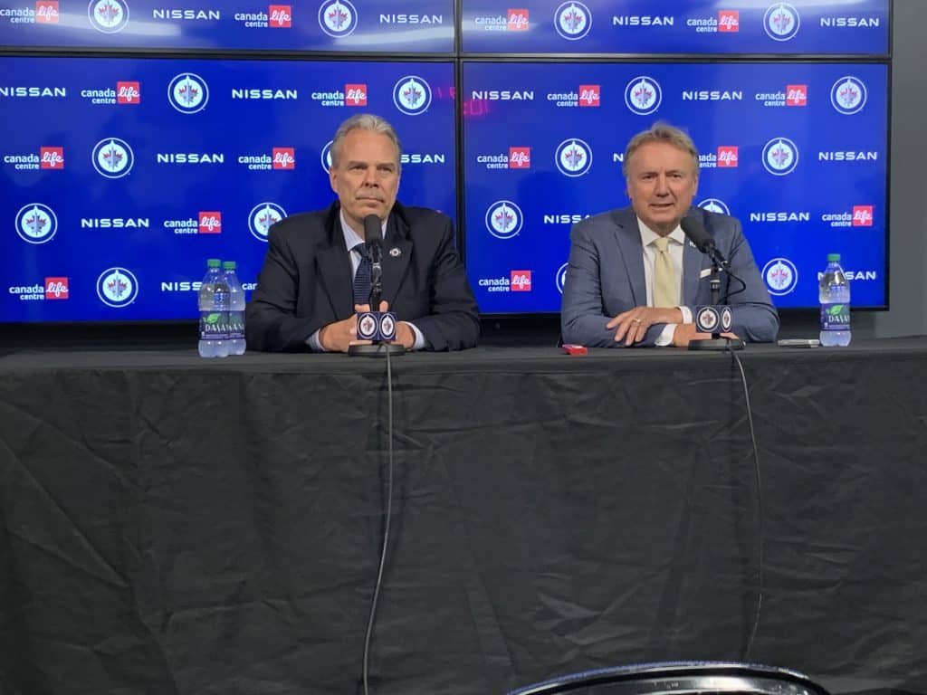 Media Availability With New Winnipeg Jets Head Coach Rick Bowness And ...