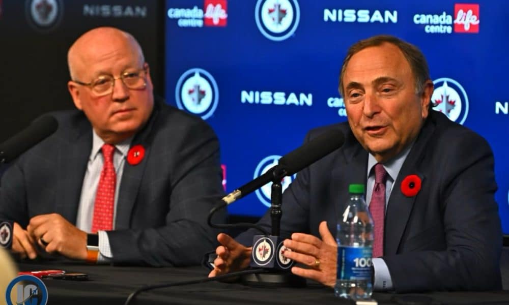 NHL Commissioner Gary Bettman And Deputy Commissioner Bill Daly Media ...