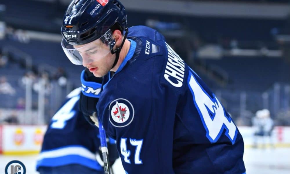 Manitoba Moose defenceman (and Jets prospect) Declan Chisholm selected ...