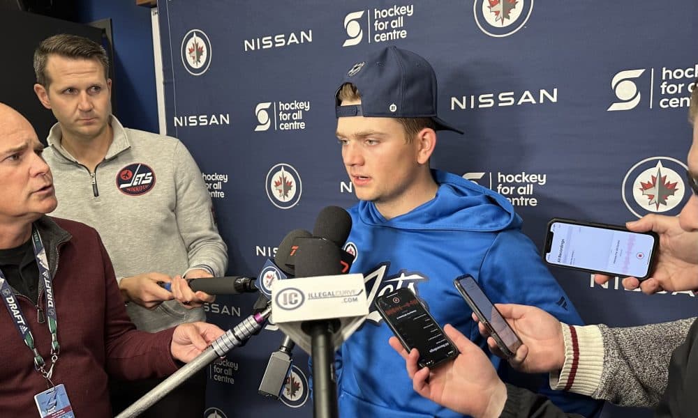 Winnipeg Jets Centre Cole Perfetti On Day 2 Of Training Camp – Illegal ...