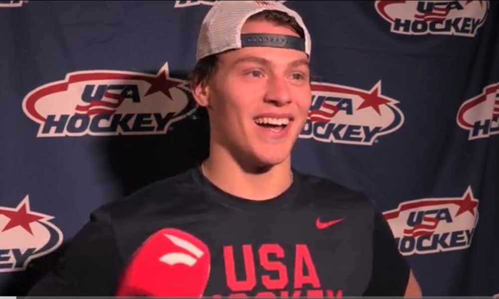 FloHockey | Winnipeg Jets prospect Rutger McGroarty at Team USA ...