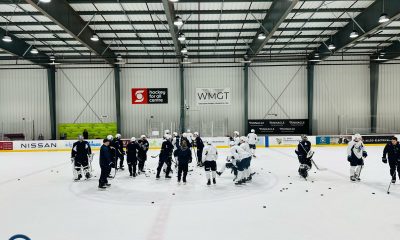 Moose practice at Hockey For All Centre