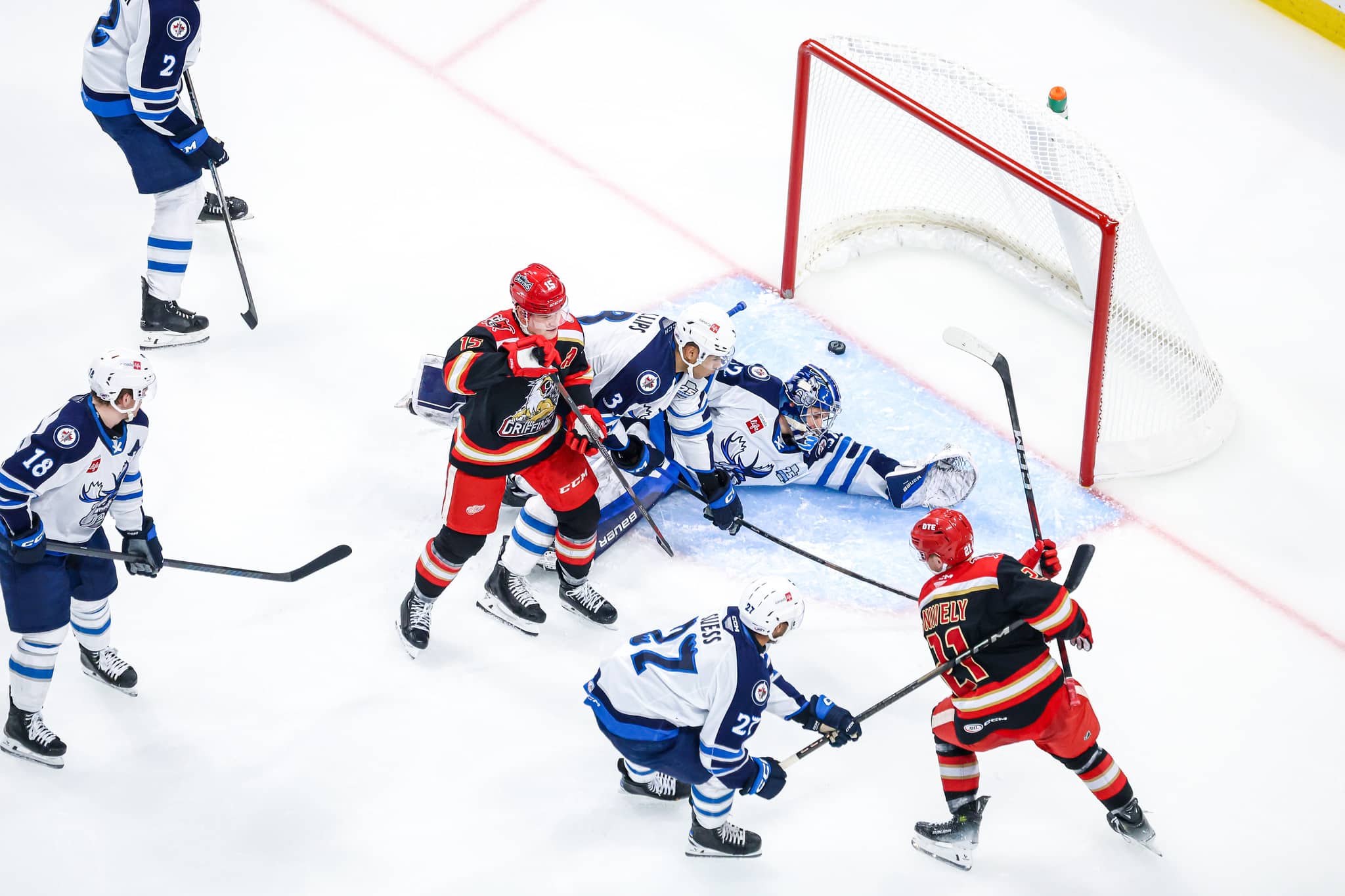 Manitoba Moose suffer brutal loss giving up four 3rd period goals as Grand Rapids Griffins take it 5-4