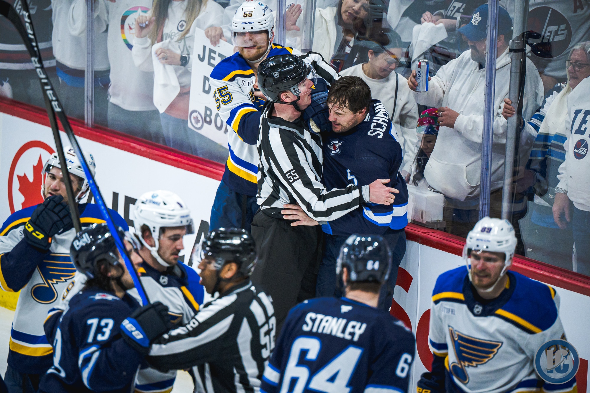 TSN | Tensions rising as Jets and Blues battle on and off the ice