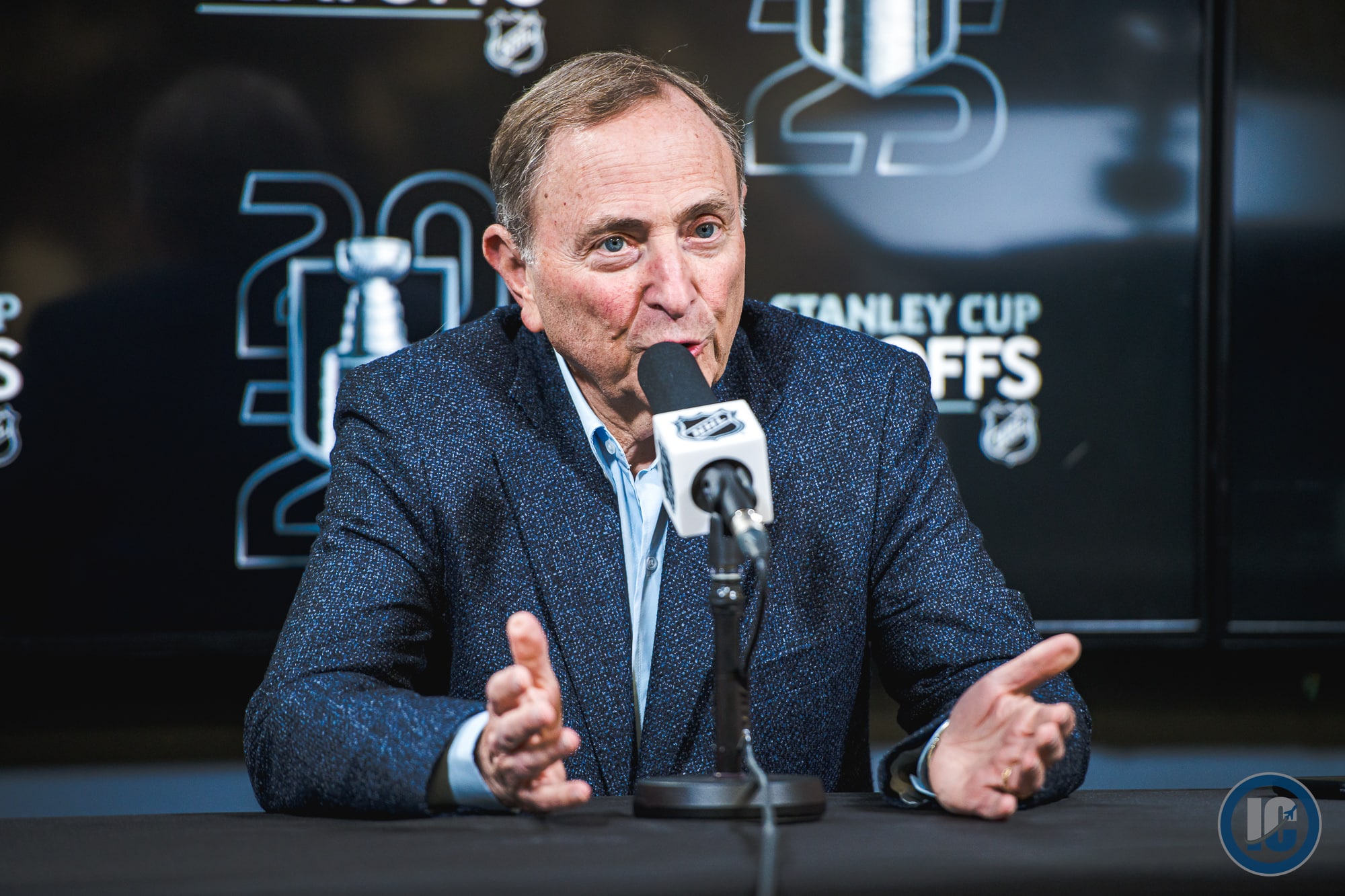 NHL Commissioner Gary Bettman media availability prior to Winnipeg Jets Round 2 Playoff Series