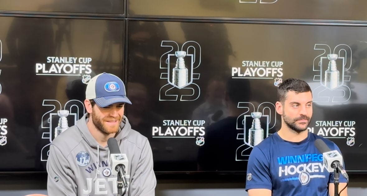 Winnipeg Jets off day playoff media availability: Adam Lowry & Dylan DeMelo