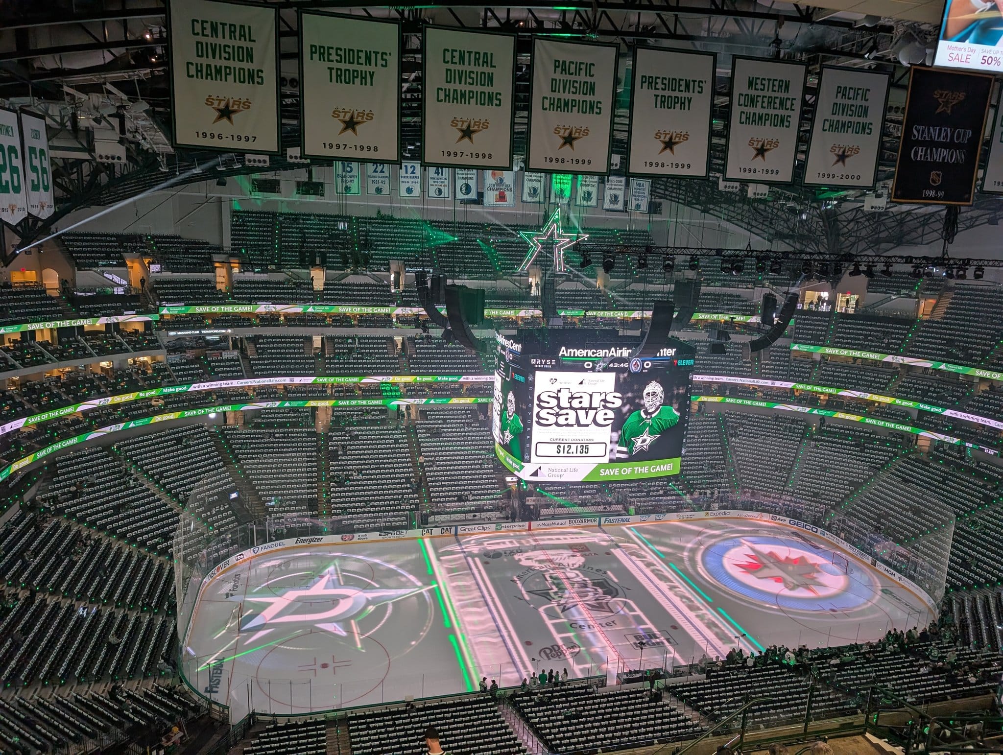 Jets tough times on the road continue in playoffs as Stars win Game 3 on a controversial goal