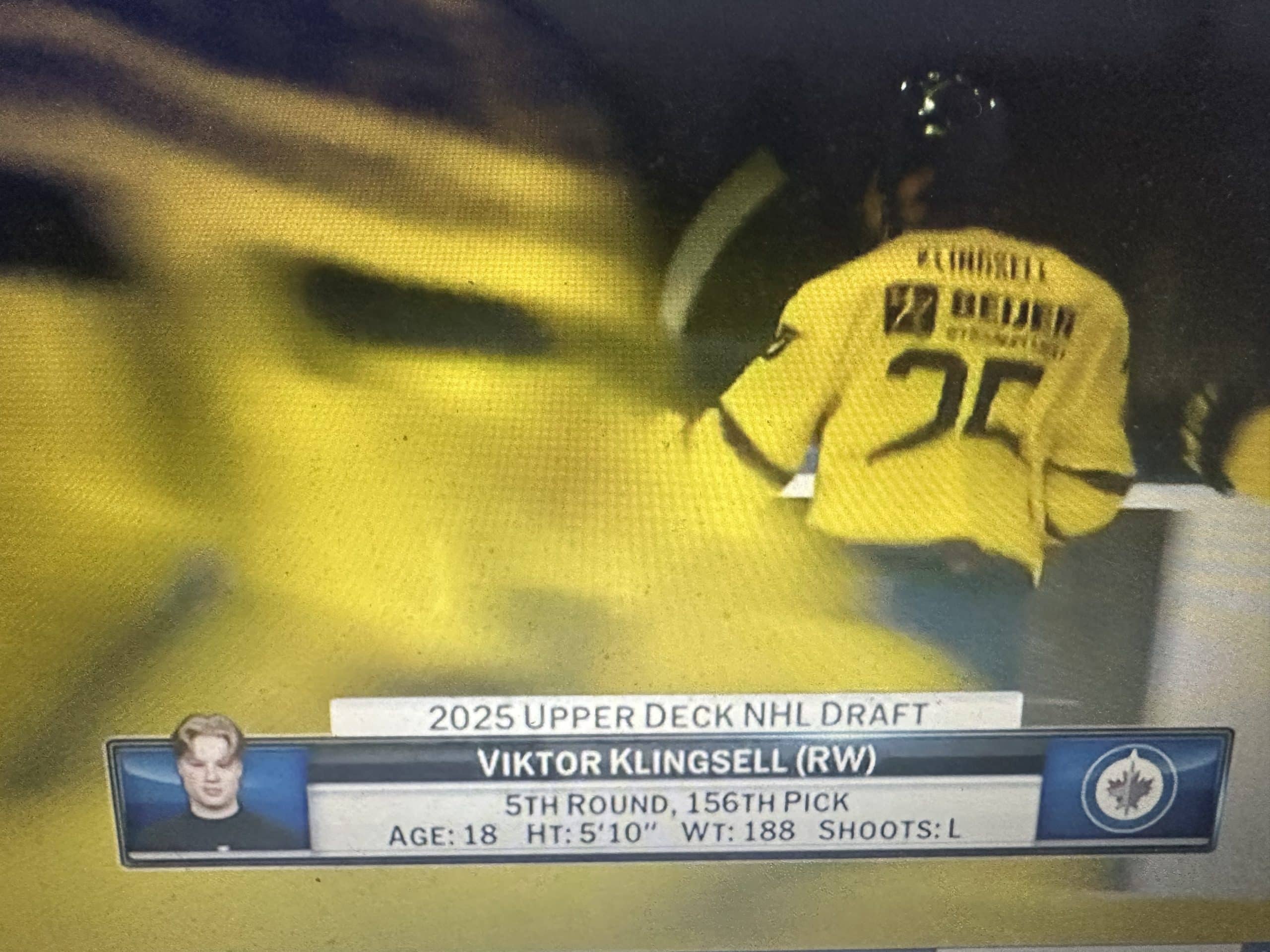 Winnipeg Jets 2025 5th Round Draft Pick (156th overall): Viktor Klingsell